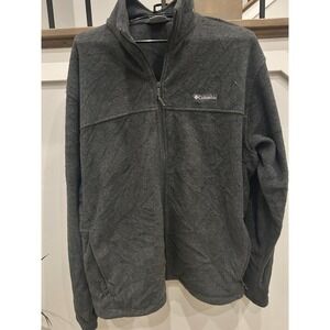 Columbia Mens Steens Mountain Full Zip Fleece Jacket Charcoal Gray XL Outdoor